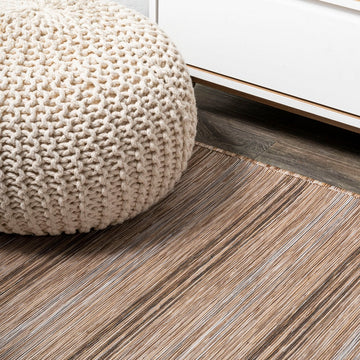 Bo Modern Farmhouse Wide Stripe Area Rug